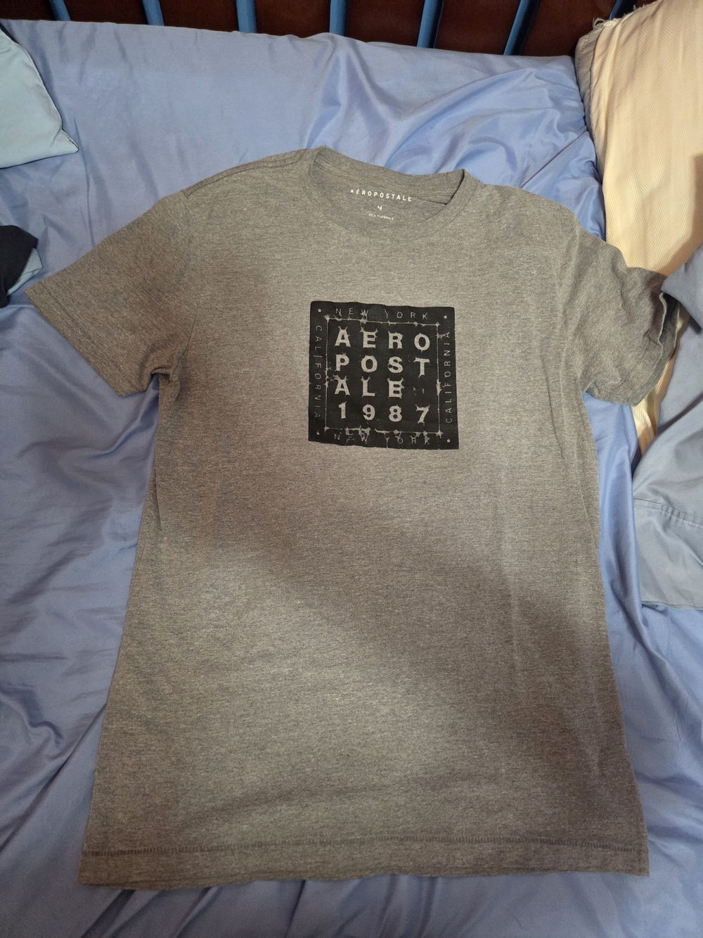 Aeropostale Gray Short Sleeve Graphic Tee